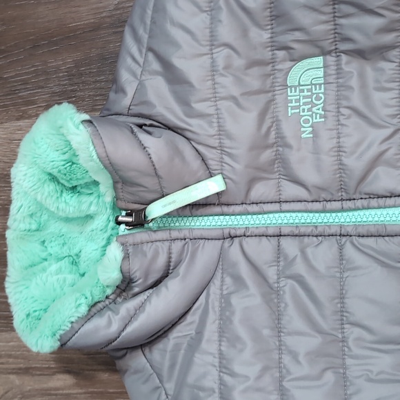 The North Face Mossbud Reversible Puffer Jacket Sz L/14-16 - Picture 2 of 7